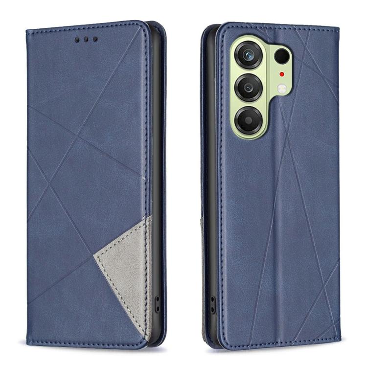 Rhombus Texture Magnetic Leather Phone Case, For Tecno Pova 8 5G, For Tecno Pova Curve 2 5G, For Tecno Spark 50 4G, For Tecno Camon 50 Pro 4G, For Tecno Camon 50 4G, For Tecno Spark Go 3
