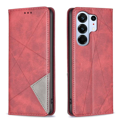 Rhombus Texture Magnetic Leather Phone Case, For Tecno Pova 8 5G, For Tecno Pova Curve 2 5G, For Tecno Spark 50 4G, For Tecno Camon 50 Pro 4G, For Tecno Camon 50 4G, For Tecno Spark Go 3