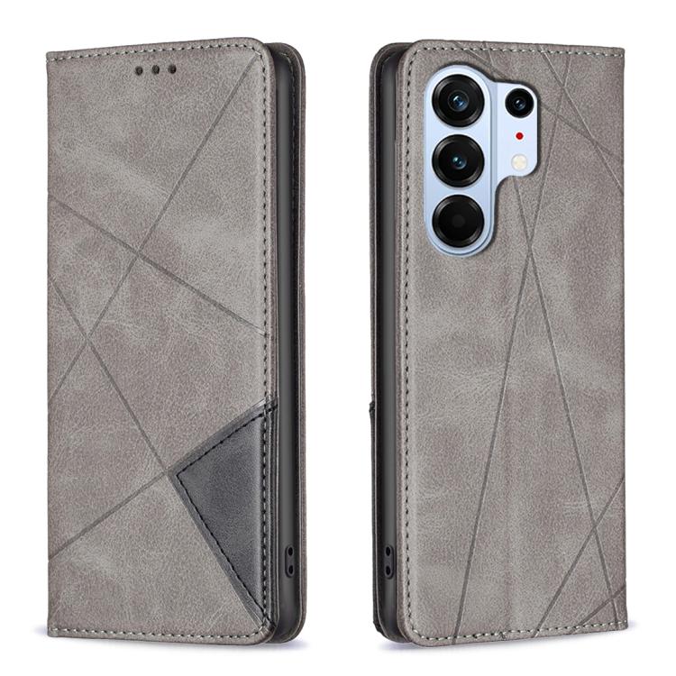 Rhombus Texture Magnetic Leather Phone Case, For Tecno Pova 8 5G, For Tecno Pova Curve 2 5G, For Tecno Spark 50 4G, For Tecno Camon 50 Pro 4G, For Tecno Camon 50 4G, For Tecno Spark Go 3