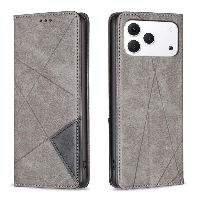 Rhombus Texture Magnetic Leather Phone Case, For Tecno Pova 8 5G, For Tecno Pova Curve 2 5G, For Tecno Spark 50 4G, For Tecno Camon 50 Pro 4G, For Tecno Camon 50 4G, For Tecno Spark Go 3