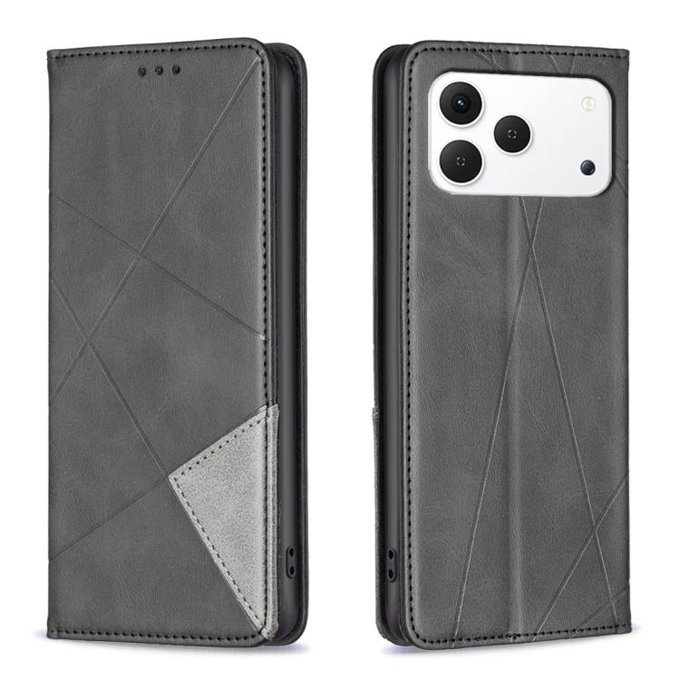 Rhombus Texture Magnetic Leather Phone Case, For Tecno Pova 8 5G, For Tecno Pova Curve 2 5G, For Tecno Spark 50 4G, For Tecno Camon 50 Pro 4G, For Tecno Camon 50 4G, For Tecno Spark Go 3