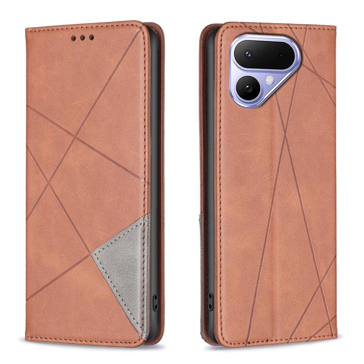Rhombus Texture Magnetic Leather Phone Case, For Tecno Pova 8 5G, For Tecno Pova Curve 2 5G, For Tecno Spark 50 4G, For Tecno Camon 50 Pro 4G, For Tecno Camon 50 4G, For Tecno Spark Go 3