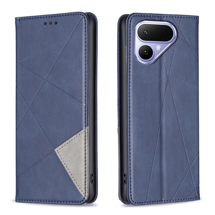 Rhombus Texture Magnetic Leather Phone Case, For Tecno Pova 8 5G, For Tecno Pova Curve 2 5G, For Tecno Spark 50 4G, For Tecno Camon 50 Pro 4G, For Tecno Camon 50 4G, For Tecno Spark Go 3