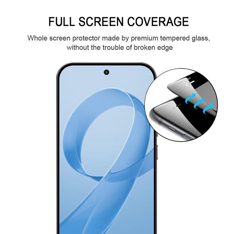 Tempered glass screen protector for smartphone, full-cover clear panel