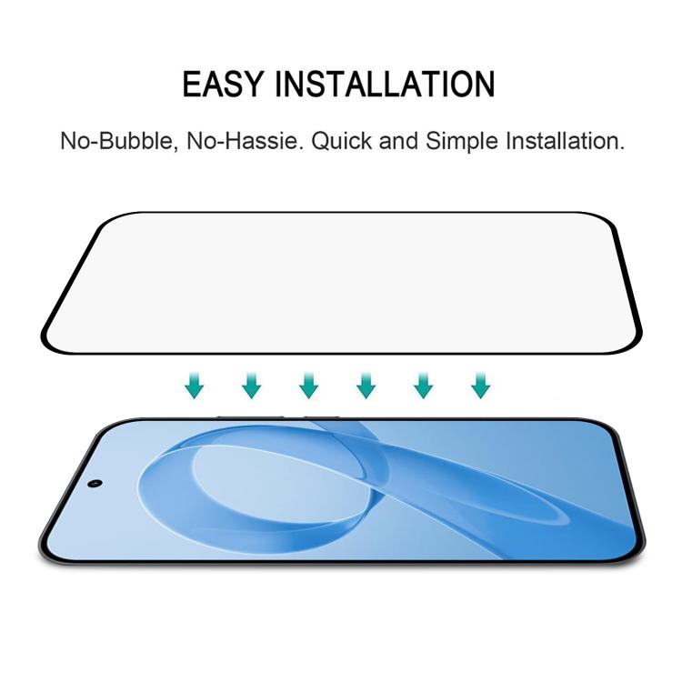 Screen protector installation step, aligned full-cover tempered glass for smartphone