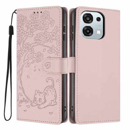Tree Cat Embossed Flip Vegan Leather Phone Case, For OPPO A57 4G / A77 4G Global, For OPPO A6x 5G / A6 5G Global, For OPPO Reno15 Pro 5G Global, For OPPO Reno15 5G Global, For OPPO Find X9, For OPPO A6 Pro 4G / 5G Global / F31 5G, For OPPO Find X9 Pro ...