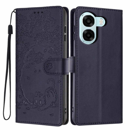 Tree Cat Embossed Flip Vegan Leather Phone Case, For OPPO A57 4G / A77 4G Global, For OPPO A6x 5G / A6 5G Global, For OPPO Reno15 Pro 5G Global, For OPPO Reno15 5G Global, For OPPO Find X9, For OPPO A6 Pro 4G / 5G Global / F31 5G, For OPPO Find X9 Pro ...
