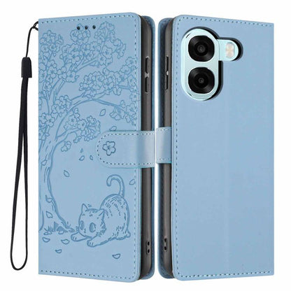 Tree Cat Embossed Flip Vegan Leather Phone Case, For OPPO A57 4G / A77 4G Global, For OPPO A6x 5G / A6 5G Global, For OPPO Reno15 Pro 5G Global, For OPPO Reno15 5G Global, For OPPO Find X9, For OPPO A6 Pro 4G / 5G Global / F31 5G, For OPPO Find X9 Pro ...