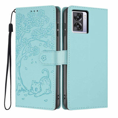 Tree Cat Embossed Flip Vegan Leather Phone Case, For OPPO A57 4G / A77 4G Global, For OPPO A6x 5G / A6 5G Global, For OPPO Reno15 Pro 5G Global, For OPPO Reno15 5G Global, For OPPO Find X9, For OPPO A6 Pro 4G / 5G Global / F31 5G, For OPPO Find X9 Pro ...