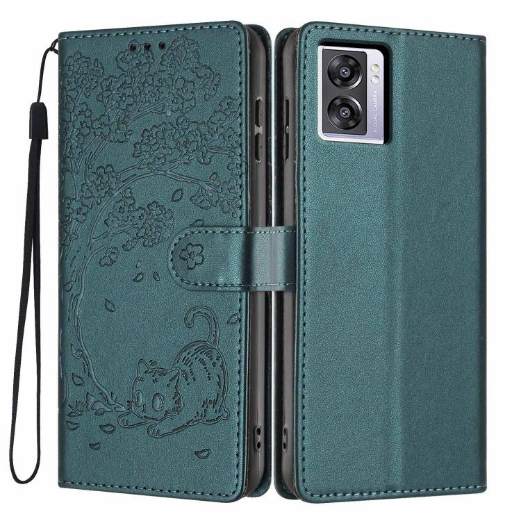 Tree Cat Embossed Flip Vegan Leather Phone Case, For OPPO A57 4G / A77 4G Global, For OPPO A6x 5G / A6 5G Global, For OPPO Reno15 Pro 5G Global, For OPPO Reno15 5G Global, For OPPO Find X9, For OPPO A6 Pro 4G / 5G Global / F31 5G, For OPPO Find X9 Pro ...