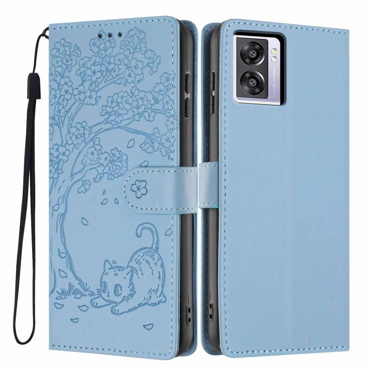 Tree Cat Embossed Flip Vegan Leather Phone Case, For OPPO A57 4G / A77 4G Global, For OPPO A6x 5G / A6 5G Global, For OPPO Reno15 Pro 5G Global, For OPPO Reno15 5G Global, For OPPO Find X9, For OPPO A6 Pro 4G / 5G Global / F31 5G, For OPPO Find X9 Pro ...