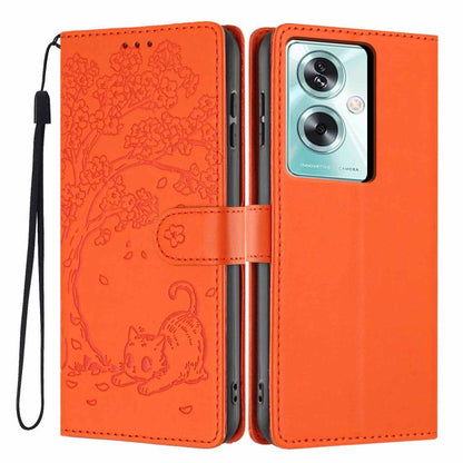 Tree Cat Embossed Flip Vegan Leather Phone Case, For OPPO A57 4G / A77 4G Global, For OPPO A6x 5G / A6 5G Global, For OPPO Reno15 Pro 5G Global, For OPPO Reno15 5G Global, For OPPO Find X9, For OPPO A6 Pro 4G / 5G Global / F31 5G, For OPPO Find X9 Pro ...