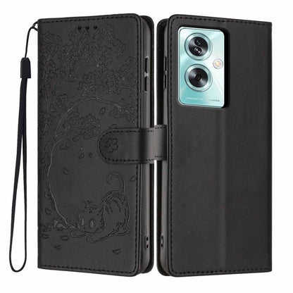 Tree Cat Embossed Flip Vegan Leather Phone Case, For OPPO A57 4G / A77 4G Global, For OPPO A6x 5G / A6 5G Global, For OPPO Reno15 Pro 5G Global, For OPPO Reno15 5G Global, For OPPO Find X9, For OPPO A6 Pro 4G / 5G Global / F31 5G, For OPPO Find X9 Pro ...