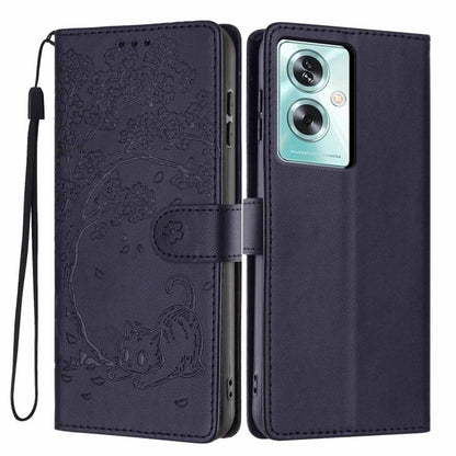 Tree Cat Embossed Flip Vegan Leather Phone Case, For OPPO A57 4G / A77 4G Global, For OPPO A6x 5G / A6 5G Global, For OPPO Reno15 Pro 5G Global, For OPPO Reno15 5G Global, For OPPO Find X9, For OPPO A6 Pro 4G / 5G Global / F31 5G, For OPPO Find X9 Pro ...