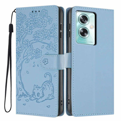 Tree Cat Embossed Flip Vegan Leather Phone Case, For OPPO A57 4G / A77 4G Global, For OPPO A6x 5G / A6 5G Global, For OPPO Reno15 Pro 5G Global, For OPPO Reno15 5G Global, For OPPO Find X9, For OPPO A6 Pro 4G / 5G Global / F31 5G, For OPPO Find X9 Pro ...