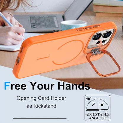 Bright Color Contrast Skin-feel Camera Bracket Magsafe Phone Case, For OPPO Reno14 F 5G Global