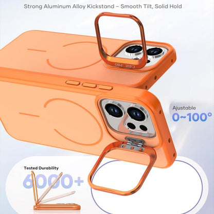 Bright Color Contrast Skin-feel Camera Bracket Magsafe Phone Case, For OPPO Reno14 F 5G Global