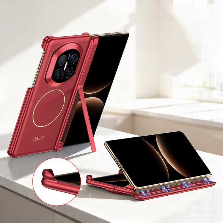 GKK Dual Center Magnetic Full Coverage Phone Case with Holder, For Huawei Mate X7