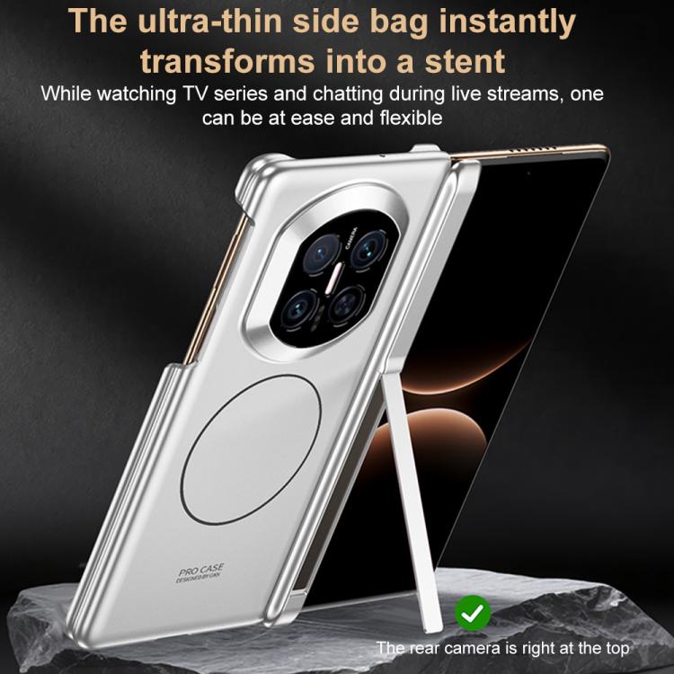 GKK Dual Center Magnetic Full Coverage Phone Case with Holder, For Huawei Mate X7