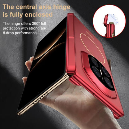 GKK Dual Center Magnetic Full Coverage Phone Case with Holder, For Huawei Mate X7