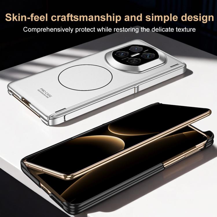 GKK Dual Center Magnetic Full Coverage Phone Case with Holder, For Huawei Mate X7