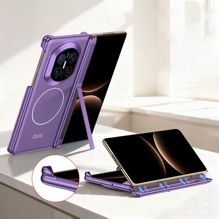 GKK Dual Center Magnetic Full Coverage Phone Case with Holder, For Huawei Mate X7