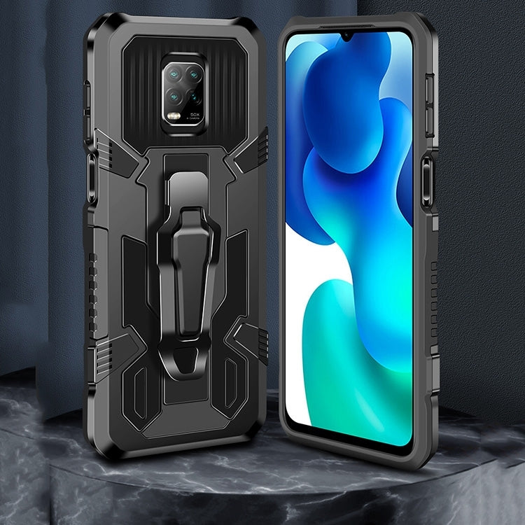 Space gray rugged protective phone case with kickstand grip, front and back access