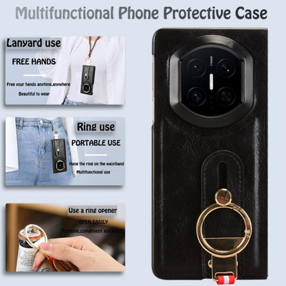 Wristband Leather Back Phone Case, For Huawei Mate X7