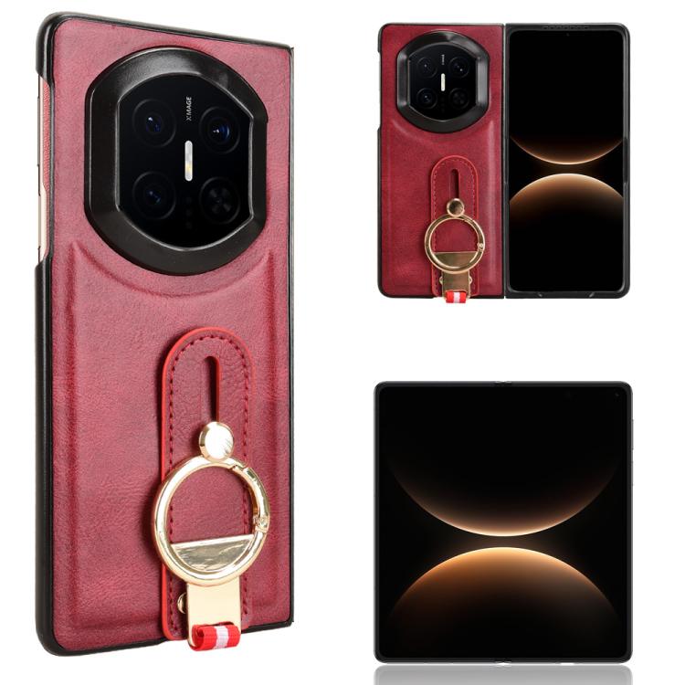Wristband Leather Back Phone Case, For Huawei Mate X7