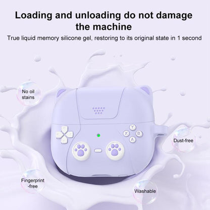 XDcase Retro Cat Cartoon Silicone Earbuds Case, For Samsung Galaxy Buds3 / 3 Pro / 3 FE