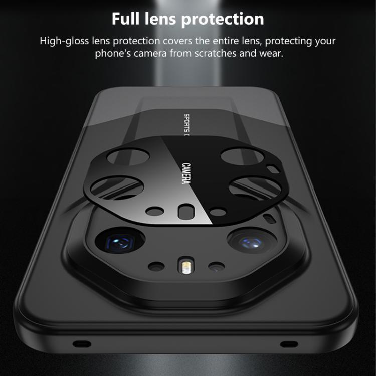 Black rugged phone case close-up showing full lens protection and camera cutouts