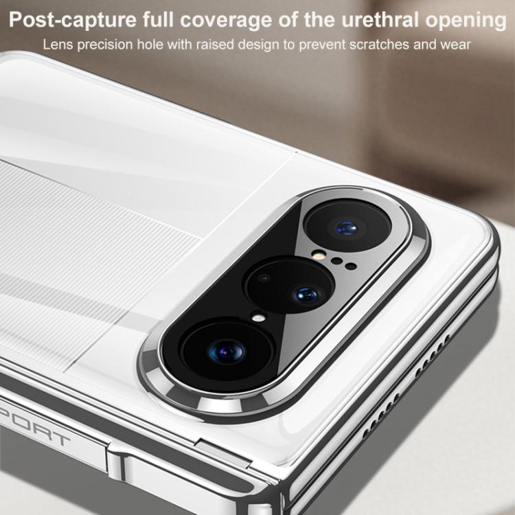 GKK HD Integrated Magnetic Fold Hinge Shockproof Phone Case, For Huawei Pura X Max, For Huawei Mate X7