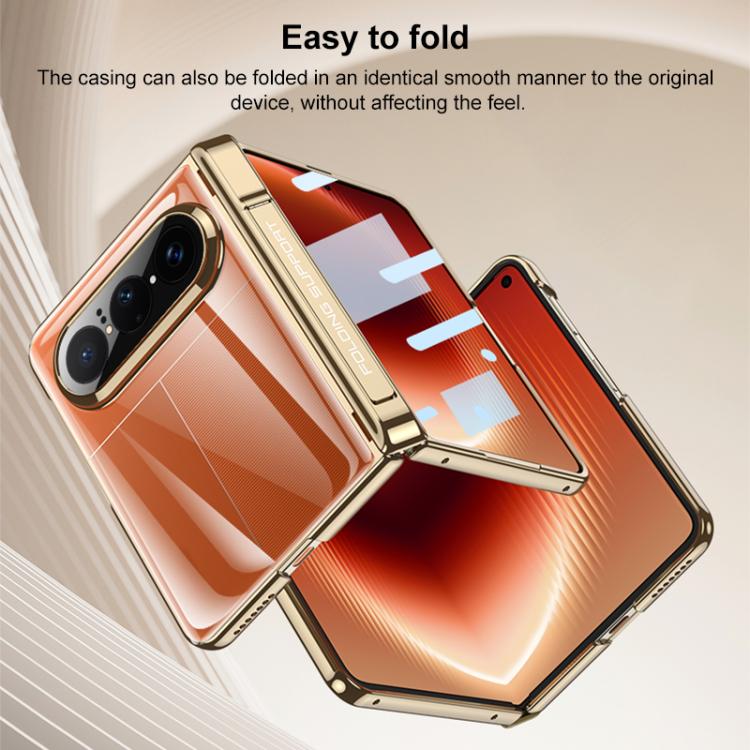 GKK HD Integrated Magnetic Fold Hinge Shockproof Phone Case, For Huawei Pura X Max, For Huawei Mate X7