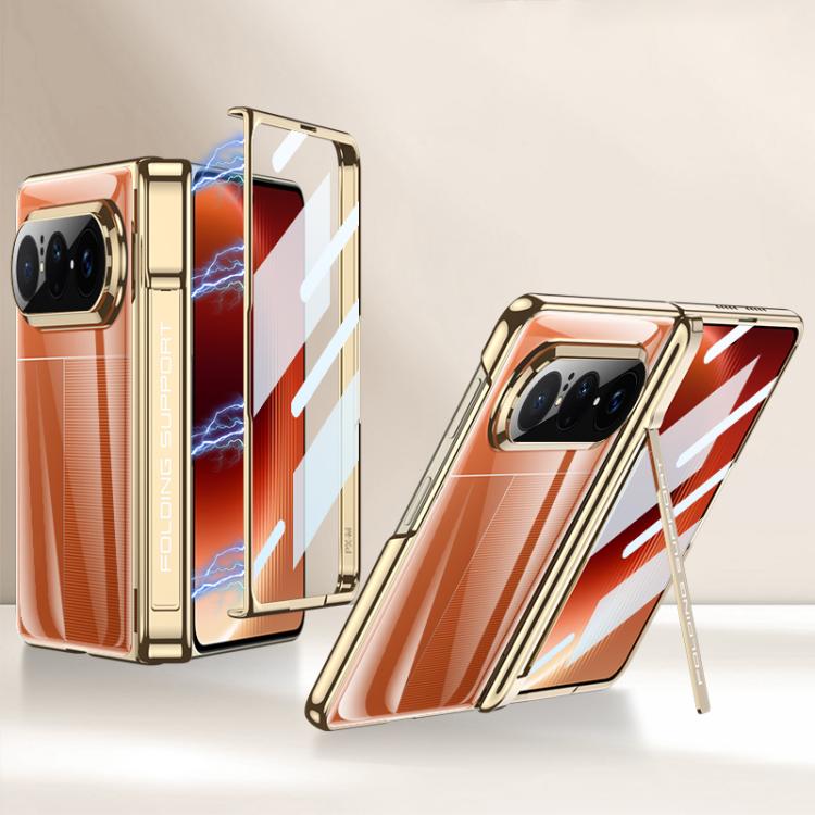 GKK HD Integrated Magnetic Fold Hinge Shockproof Phone Case, For Huawei Pura X Max, For Huawei Mate X7