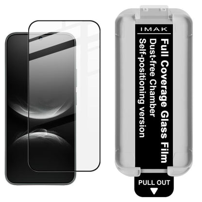 Full coverage tempered glass screen protector film over gray smartphone display
