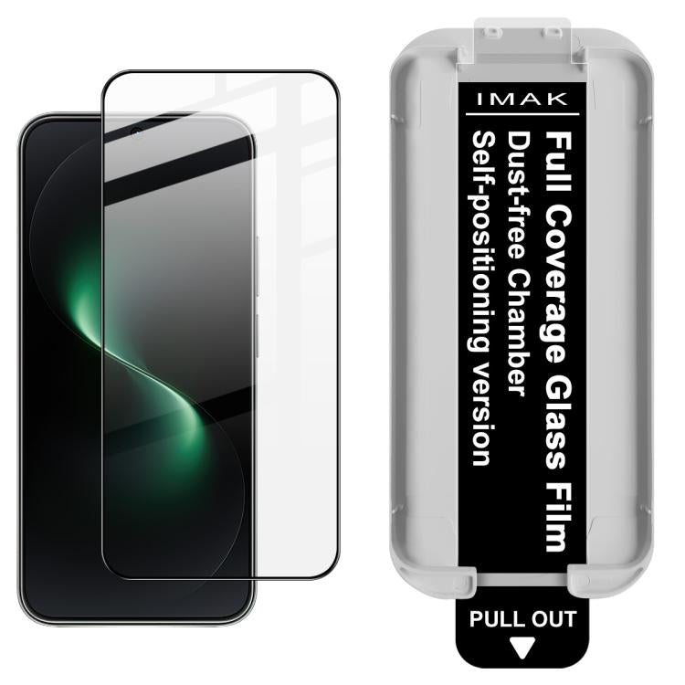 Full coverage tempered glass screen protector film over dark smartphone display
