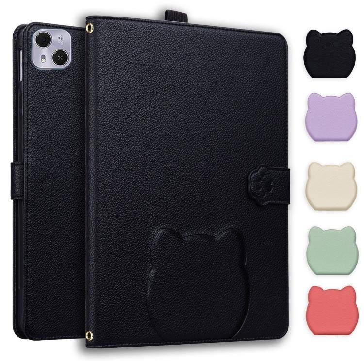 Cat Skin-feel Litchi Leather Tablet Case, For Tecno Megapad Pro 12