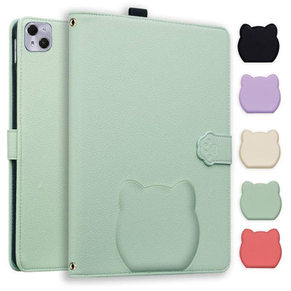 Cat Skin-feel Litchi Leather Tablet Case, For Tecno Megapad Pro 12