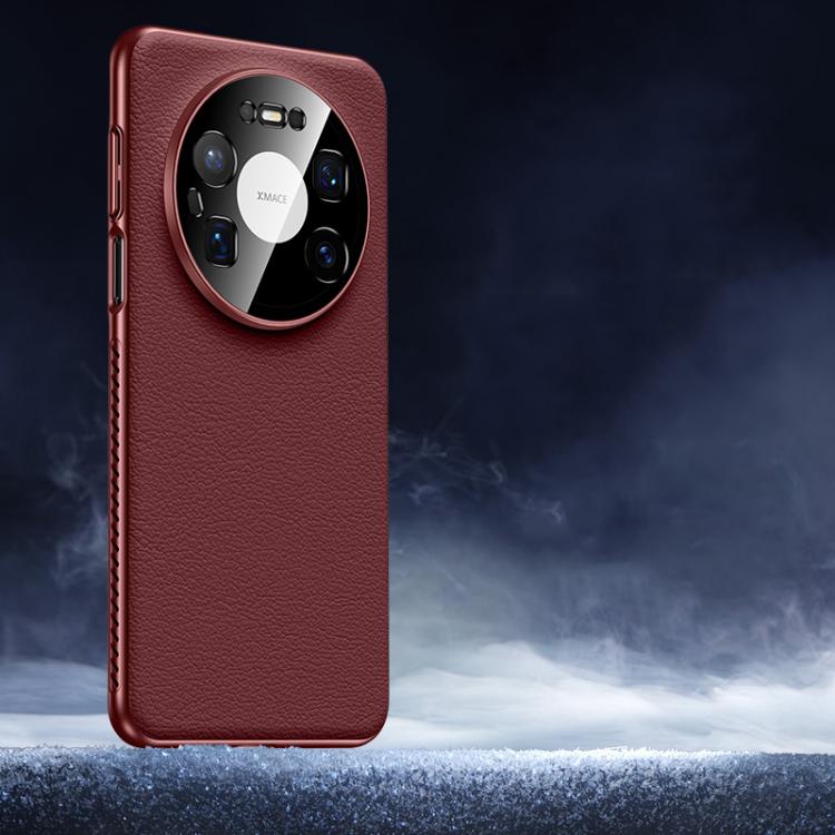 Soft Armor Cooling Plain Leather Hybrid PC Phone Case, For Huawei Mate 80 Pro Max, For Huawei Mate 80