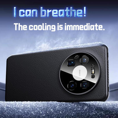 Soft Armor Cooling Plain Leather Hybrid PC Phone Case, For Huawei Mate 80 Pro Max, For Huawei Mate 80