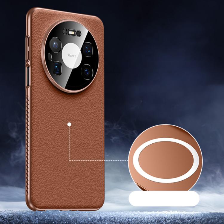 Soft Armor MagSafe Cooling Plain Leather Hybrid PC Phone Case, For Huawei Mate 80 Pro Max, For Huawei Mate 80