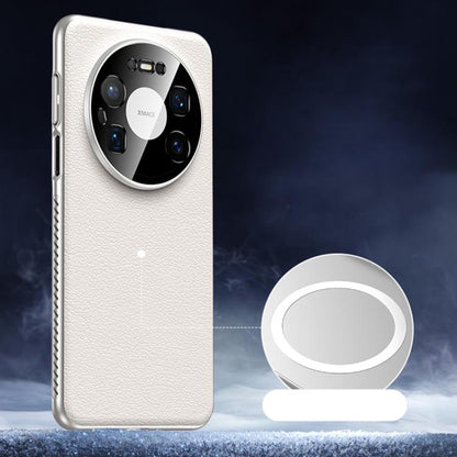 Soft Armor MagSafe Cooling Plain Leather Hybrid PC Phone Case, For Huawei Mate 80 Pro Max, For Huawei Mate 80