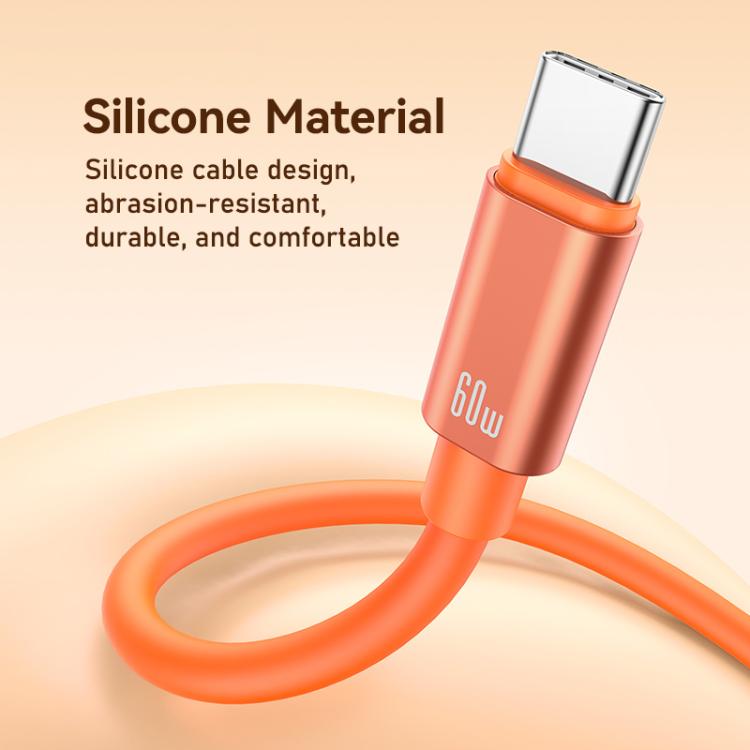 USAMS SJ784 U97 60W USB-C / Type-C to USB-C / Type-C Lanyard Fast Charging Data Cable, 30cm