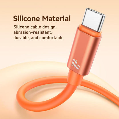 USAMS SJ784 U97 60W USB-C / Type-C to USB-C / Type-C Lanyard Fast Charging Data Cable, 30cm