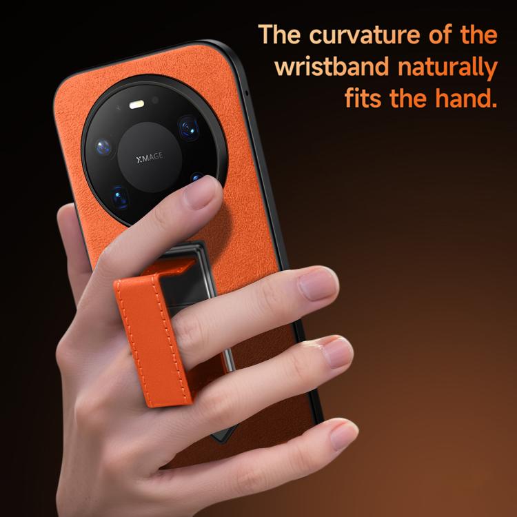 SULADA Wristband Hidden Metal Holder Faux Leather Phone Case, For Huawei Mate 80 Pro Max, For Huawei Mate 80 / Mate 80 Pro