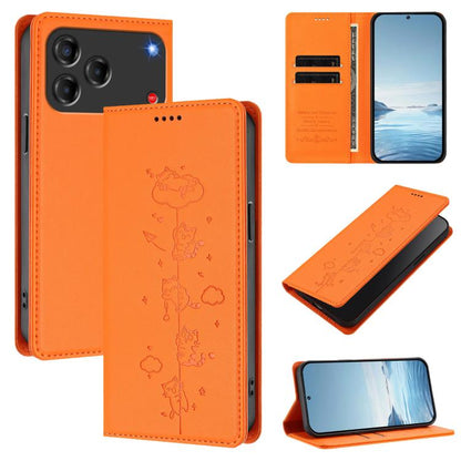 Cute Cats Embossed Magnetic RFID Vegan Leather Phone Case, For ZTE nubia Neo 5 5G, For ZTE nubia Neo 5 GT 5G, For ZTE Optus X Value 5G, For ZTE Optus X Pro 2 5G, For ZTE nubia RedMagic 11 Air, For ZTE A75 Pro / Telstra T-Elite 5G, For ZTE nubia S2 504Z...