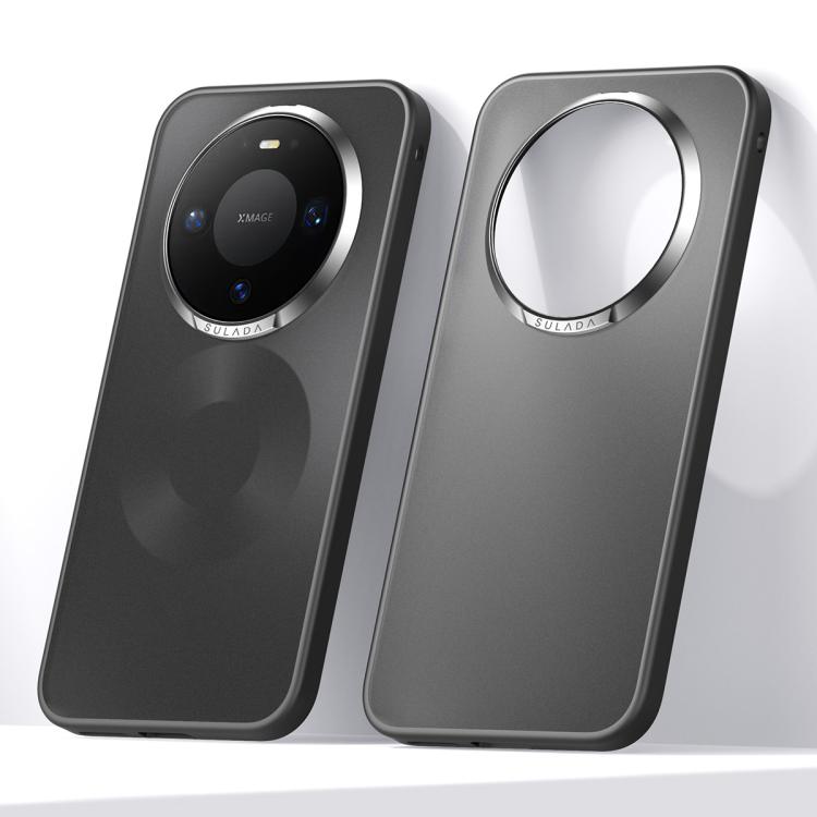 Matte shockproof phone case, black, dual-camera opening with raised screen rim