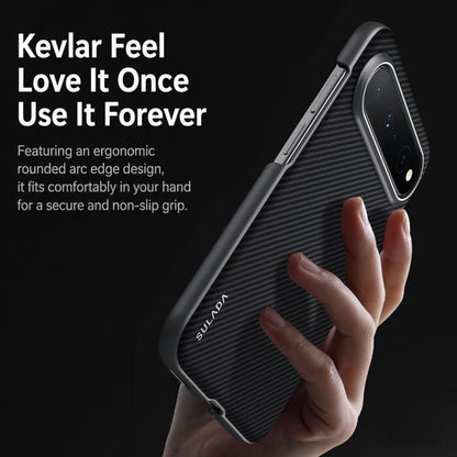 SULADA 600D Kevlar Texture PC Shockproof Phone Case, For Huawei Pura X View, For Huawei Pura 90 Pro Max 5G, For Huawei Pura 90 Pro 5G, For Huawei Mate 80 Pro Max, For Huawei Mate 80 / Mate 80 Pro, For Huawei Pura 80 Ultra 5G, For Huawei Pura 80 Pro 5G