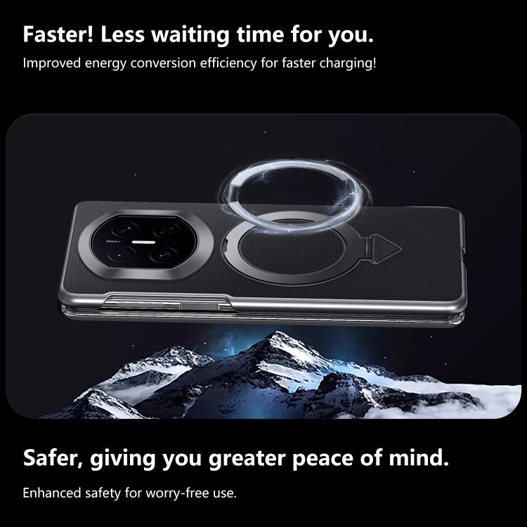 Black MagSafe phone case showing circular magnetic ring and camera module cutout