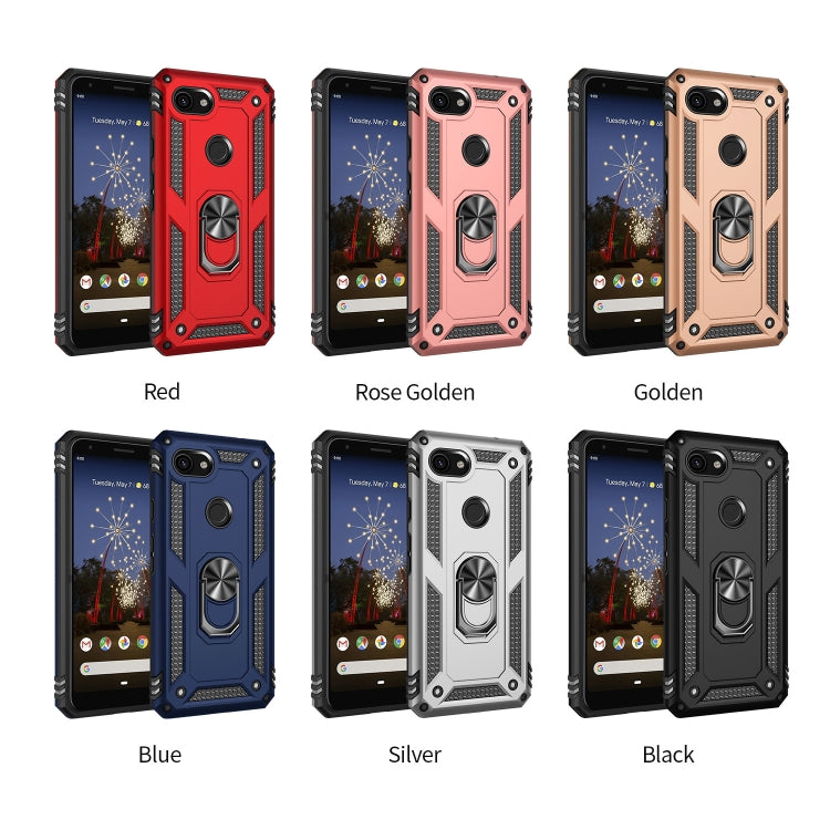 Shockproof TPU + PC protective phone cases shown in multiple colors with rotating ring.